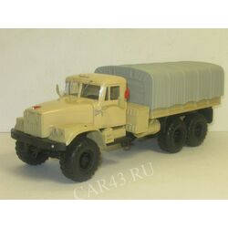 Масштабная модель грузового автомобиля КрАЗ-255Б бортовой с тентом  1:43