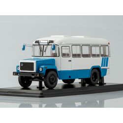  Масштабная модель Пригородный автобус КАвЗ-3976 (бело-голубой)ой