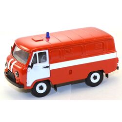 УАЗ 3741  пожарный, красный/белый  (пластиковый)
