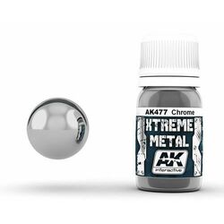 Краска XTREME METAL CHROME 30мл (металлик, хром)