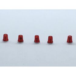 Набор из 5 красных маяков FER DDR в сборе с хромом