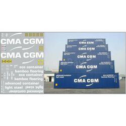 Набор декалей Контейнеры CMA СGM (вариант 3) (100х140)