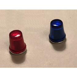 Комплект из 2 проблесковых маяков FER DDR синий и красный, масштаб 1:24