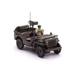JEEP Willys 1/4 Ton Military Vehicle, с фигуркой солдата