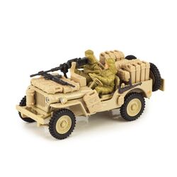 JEEP Willys 1/4 Ton military vehicle, с двумя фигурками солдат