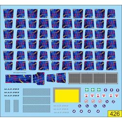 Декаль автобус МАЗ-203 обивка сидений овалы