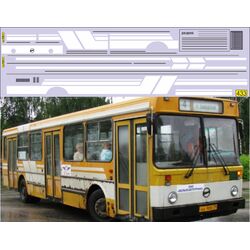 Набор декалей Полосы для Лиаз-5256 (белый)