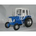 масштабная модель Трактор МТЗ-82 синий с хромом(пластик)(1:43)