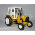 масштабная модель Трактор МТЗ-82 желтый(металл/пластик)