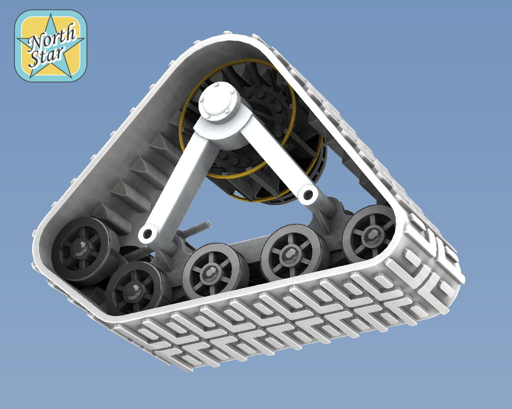 Вездеходные Гусеничные Движители Wheeltracks ВГД 2500-02 для авто реальной  массой до 2000 кг. (1:43)