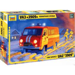 Сборная модель УАЗ 3909 Пожарная служба